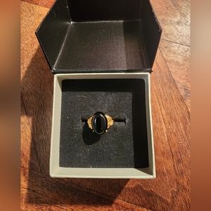 Gold Filled Onyx Ring size 7
